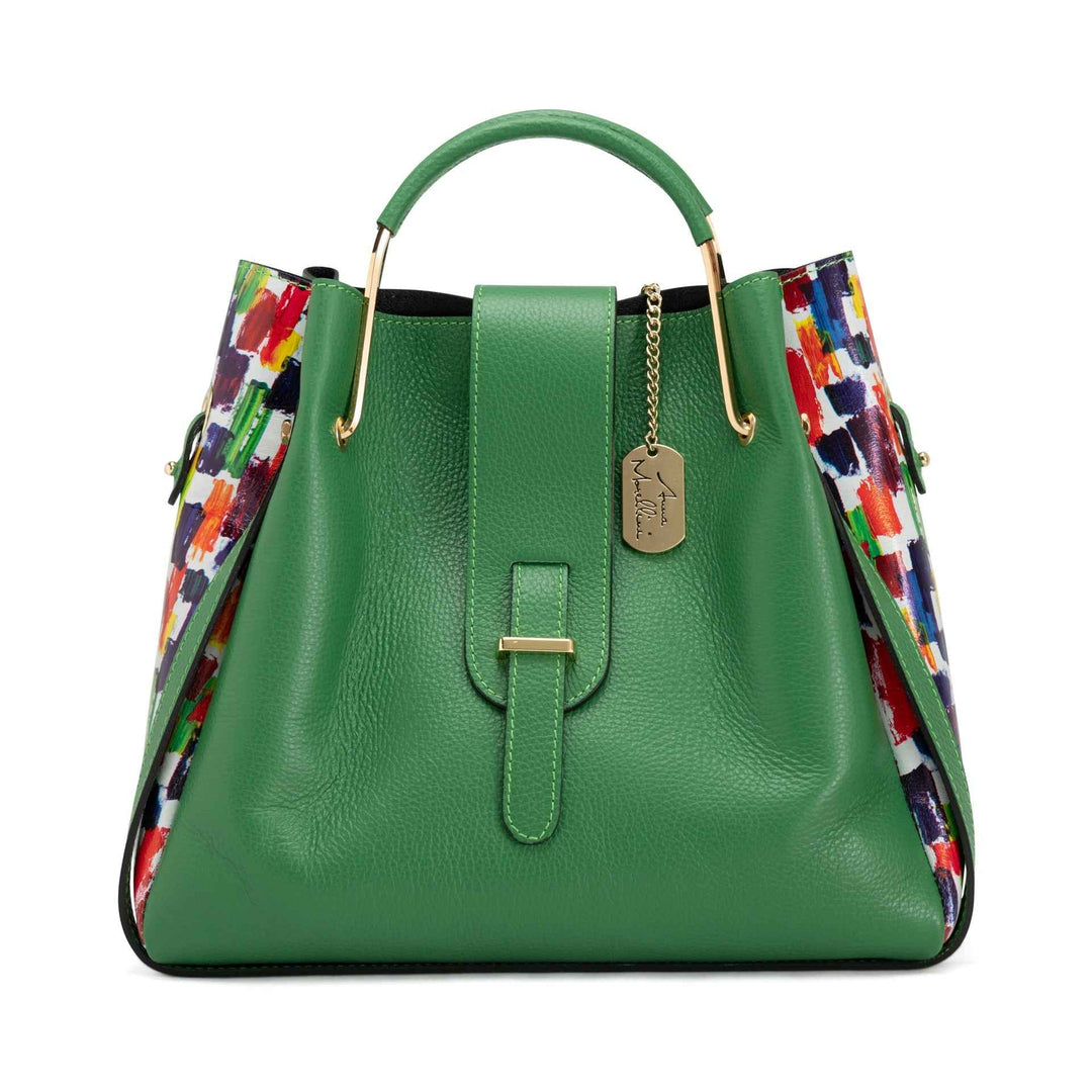 Anna Signature #016- WB390812-GREEN+WHITE