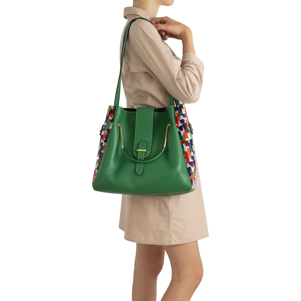 Anna Signature #016- WB390812-GREEN+WHITE