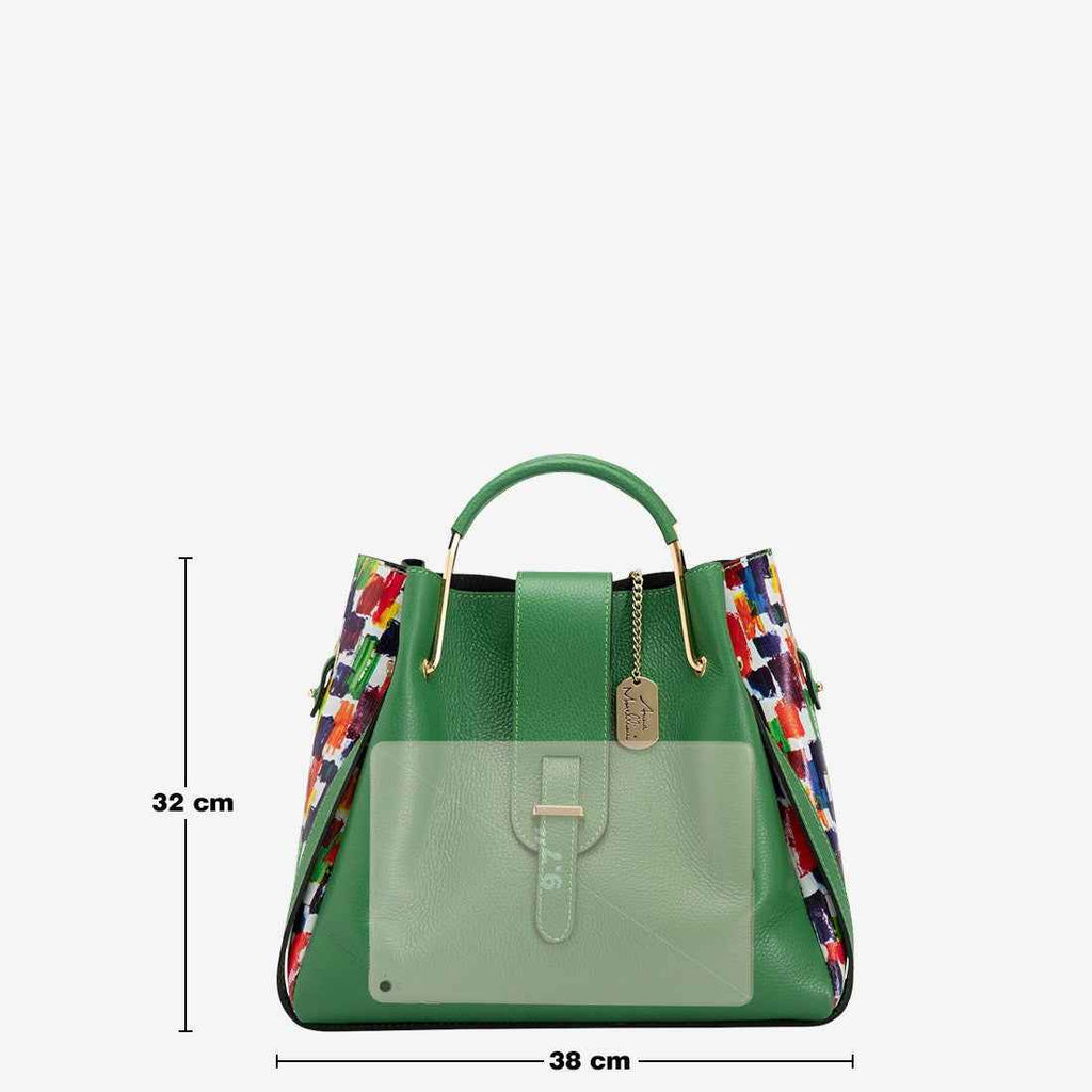 Anna Signature #016- WB390812-GREEN+WHITE