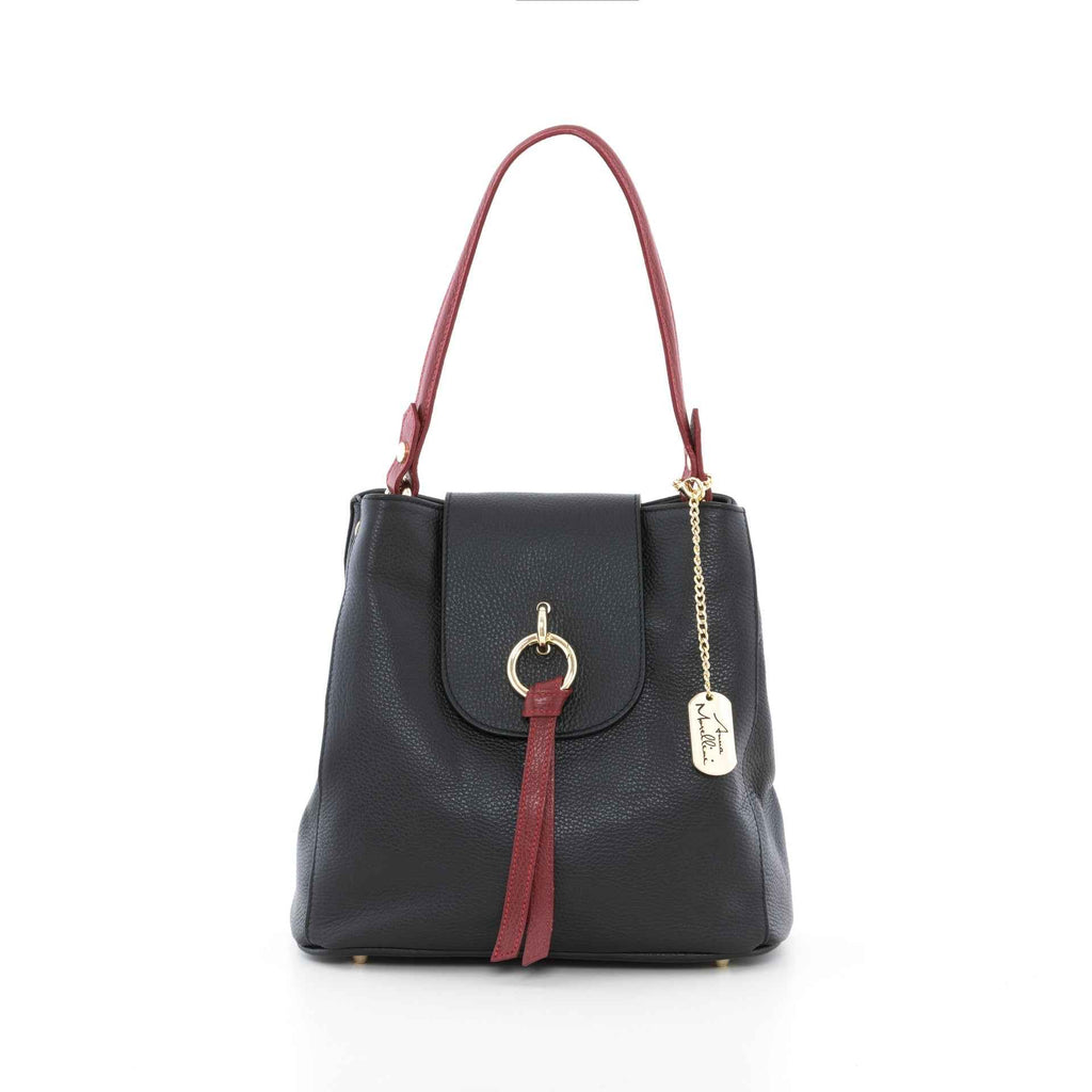 Marianna - WB390817-BLACK+BORDO (D28+D10)