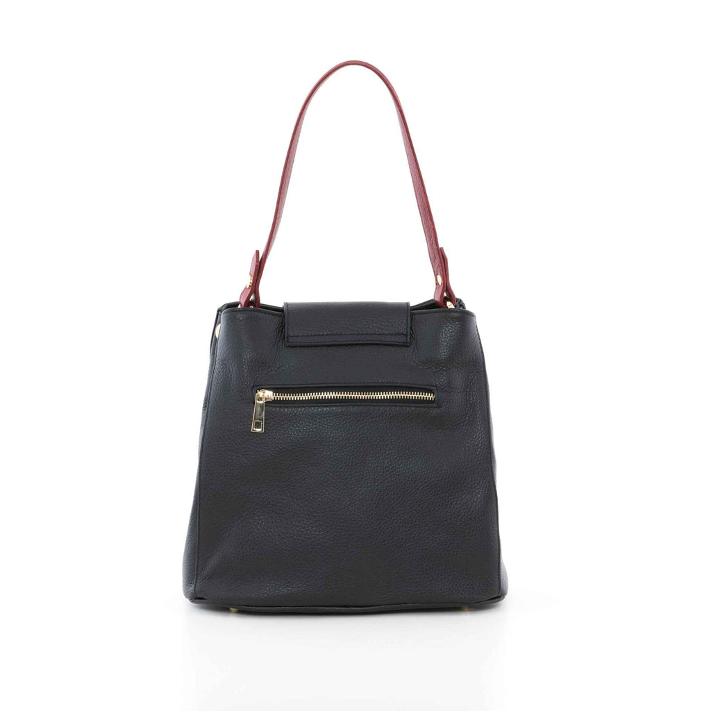 Marianna - WB390817-BLACK+BORDO (D28+D10)