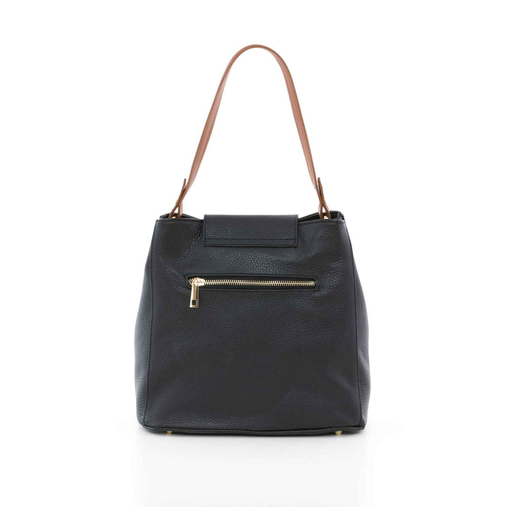 Marianna - WB390817-BLACK+ COGNAC (D28+D17)