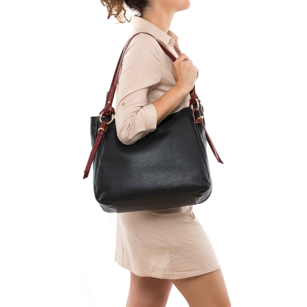 Gilda - WB390818-BLACK+BORDO (D28+D10)