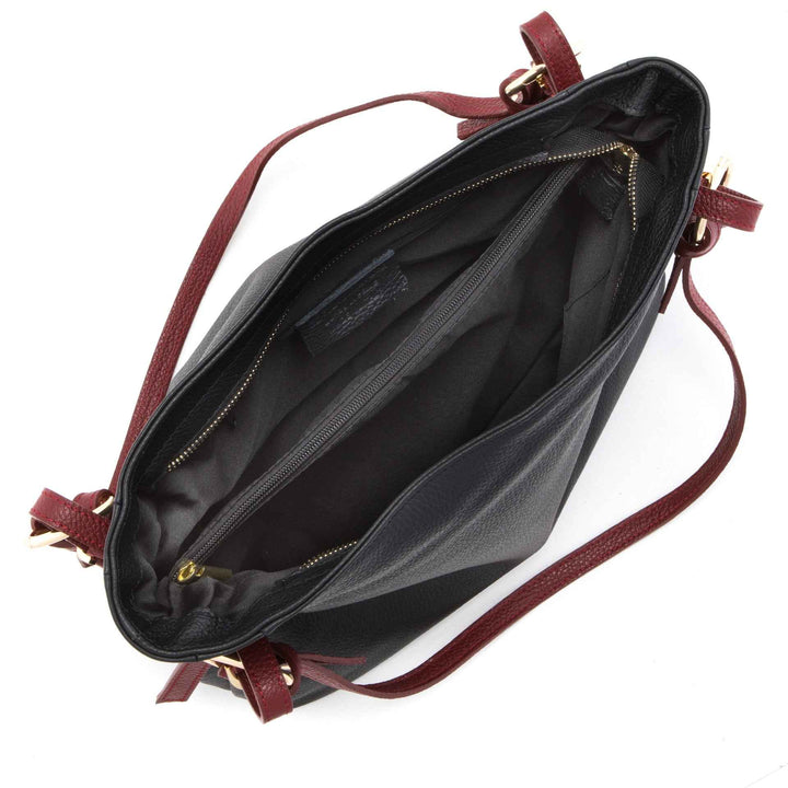 Gilda - WB390818-BLACK+BORDO (D28+D10)