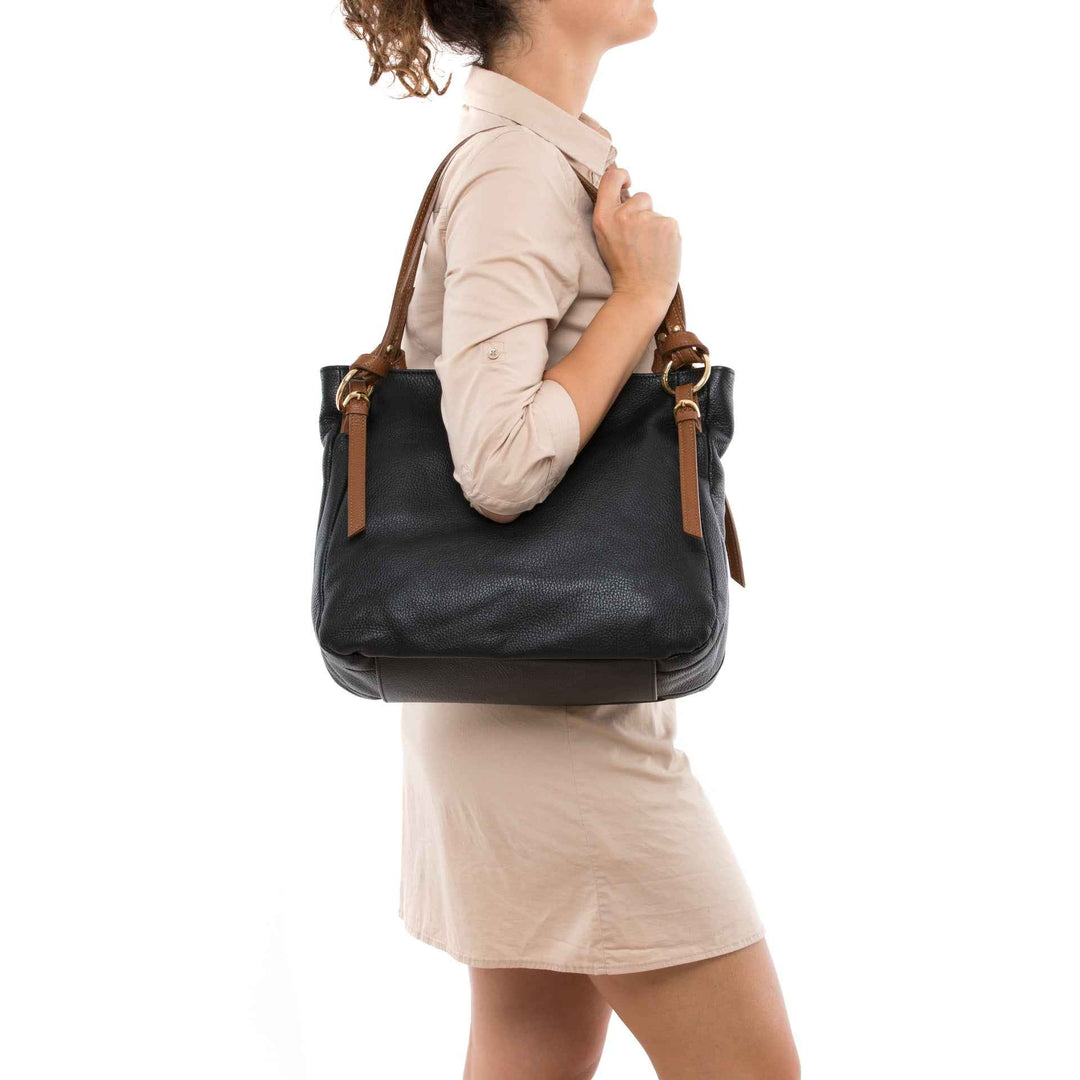 Gilda - WB390818-BLACK+COGNAC (D28+D17)
