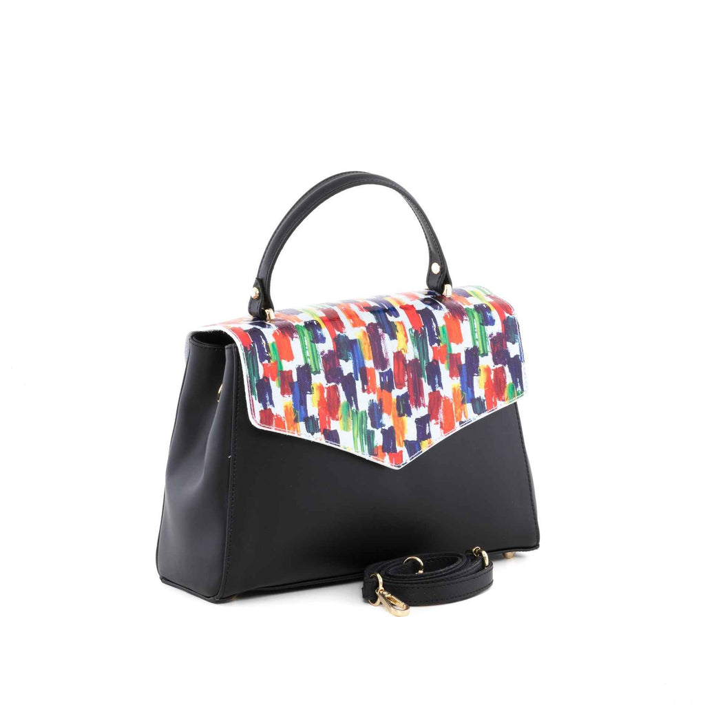 Anna Signature #017 - WB390822-BLACK (L218)+MULTIBRGHT WHITE