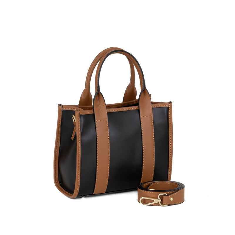 Litana- WB390861-NERO+CUOIO