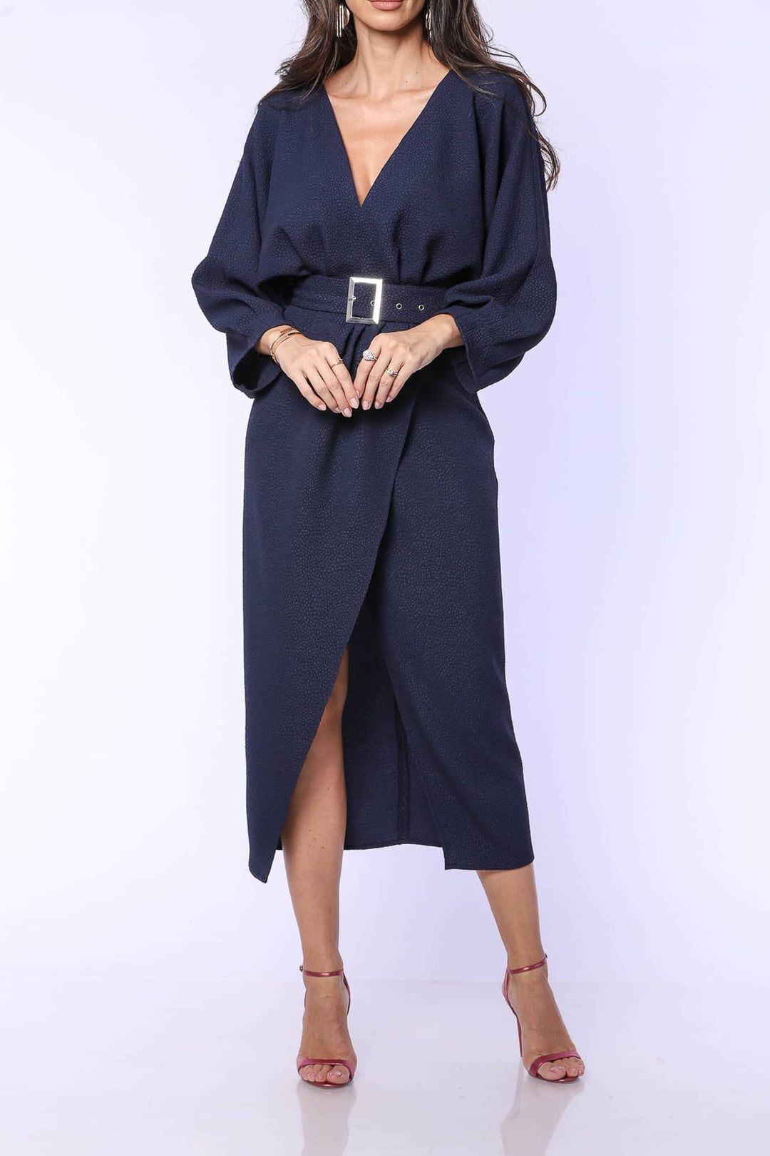 YVN CLASSY ELEGANCE MIDI DRESS - Fashion Roots