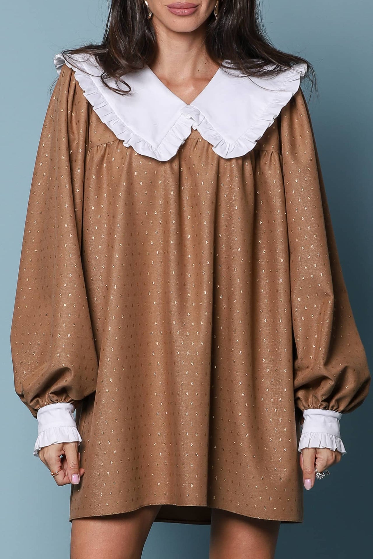 YVN VICTORIA ROBE MINI AMPLE À DÉTAILS VINTAGE