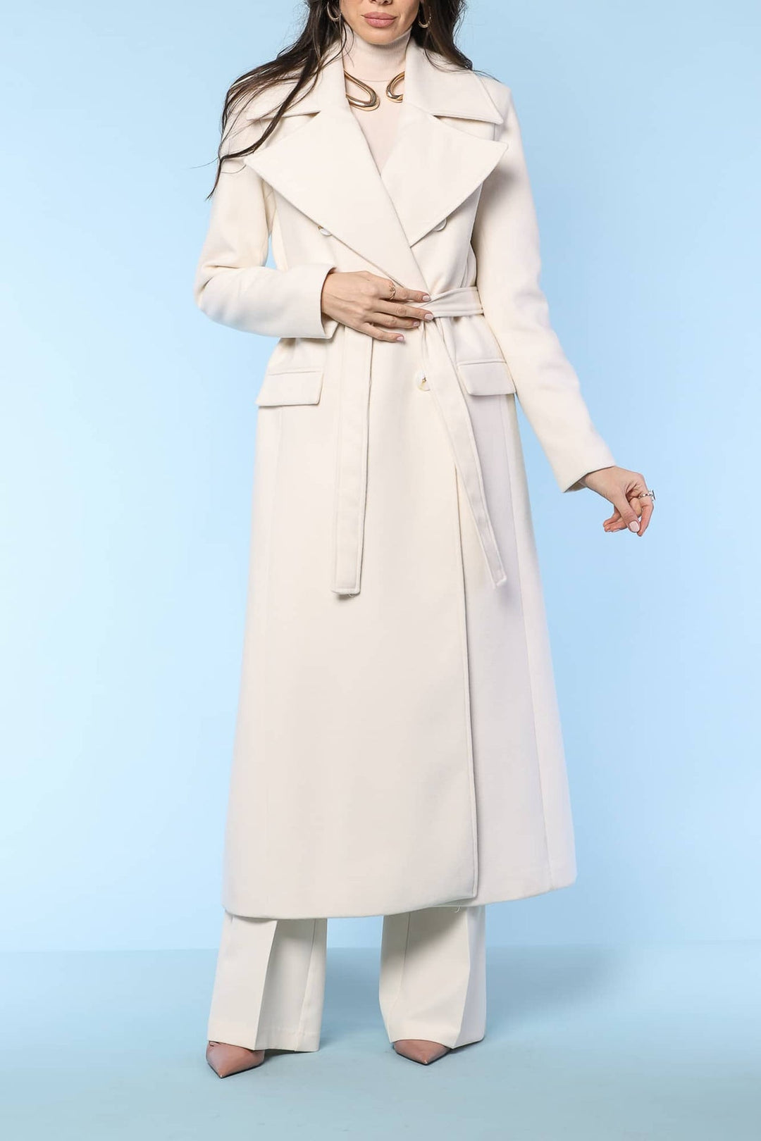 YVN NEW YORK MIDI COAT - Fashion Roots