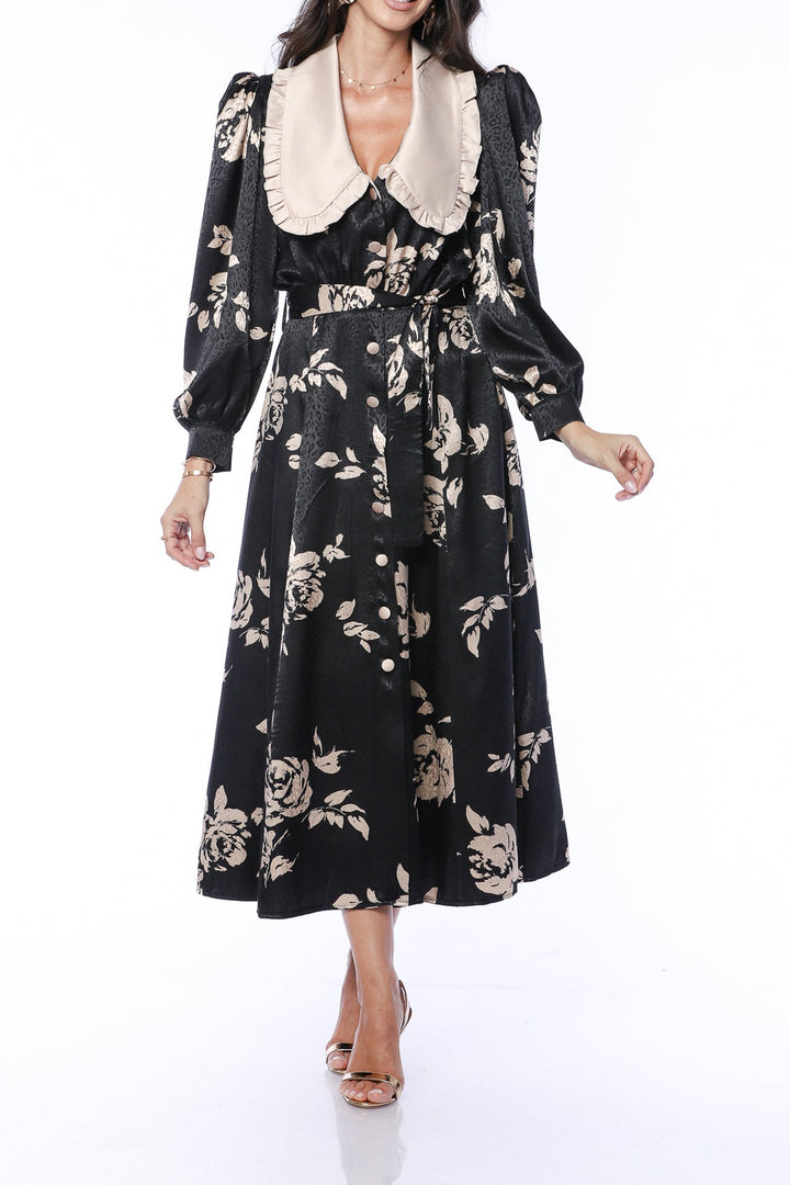 YVN FALL MOSS MIDI DRESS - Fashion Roots