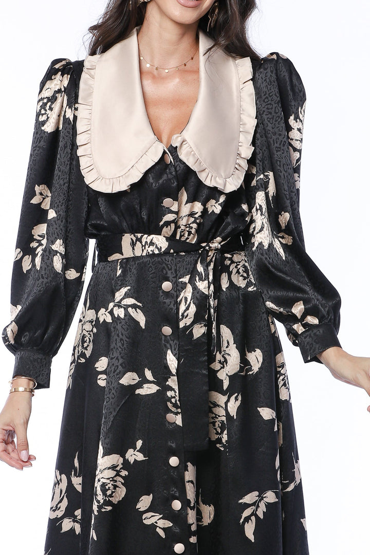 YVN FALL MOSS MIDI DRESS - Fashion Roots