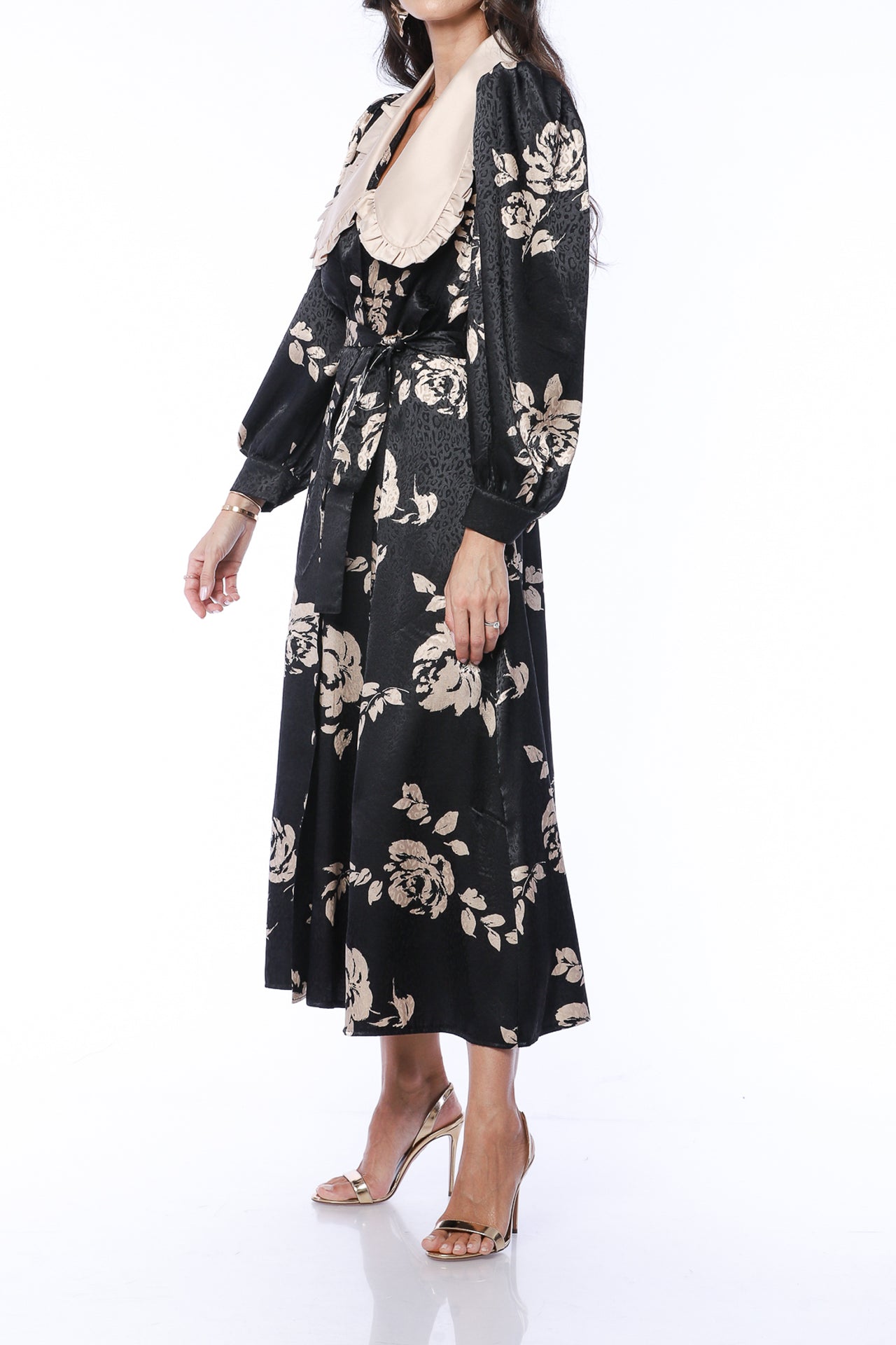 YVN FALL MOSS MIDI DRESS