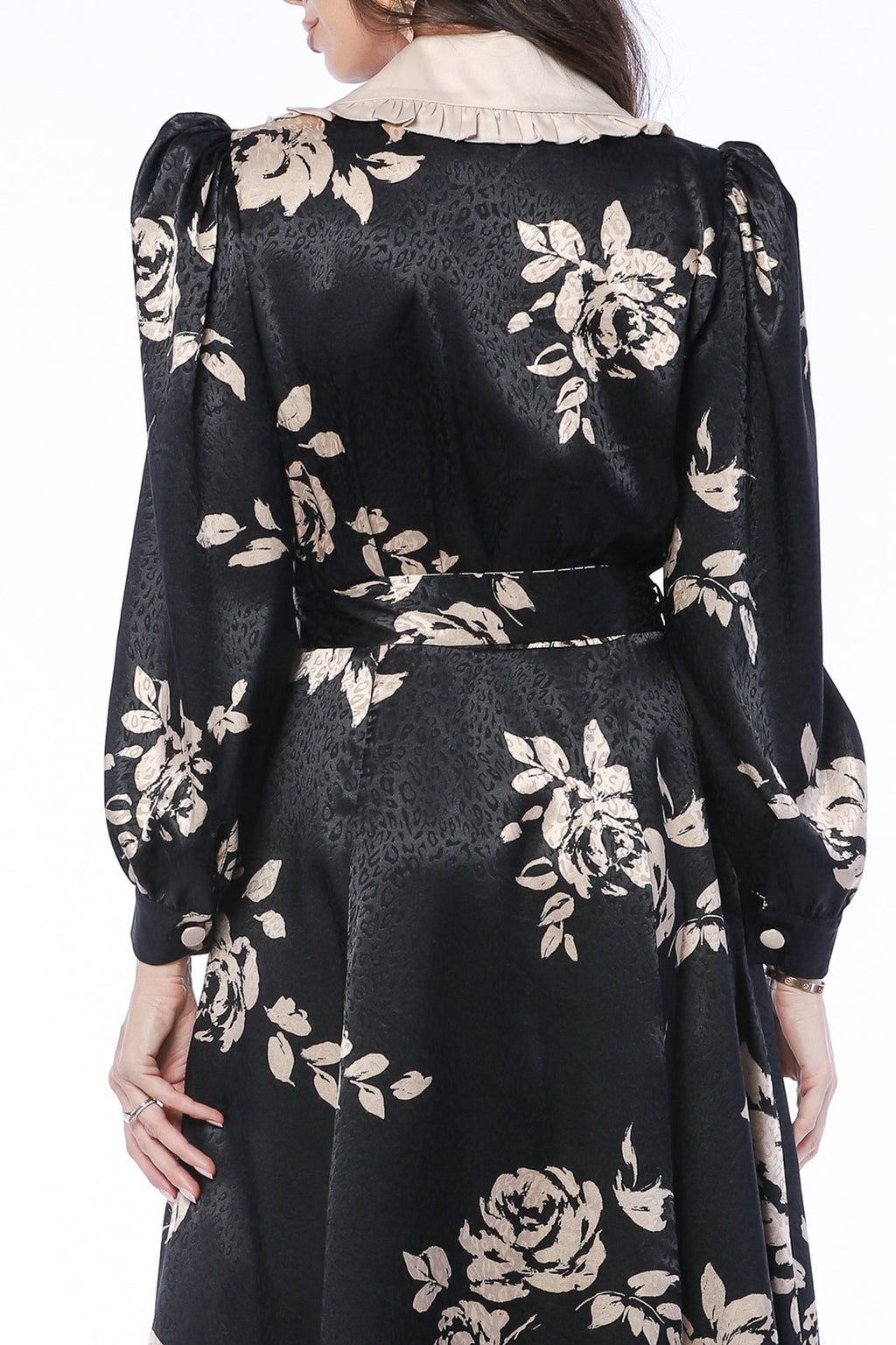 YVN FALL MOSS MIDI DRESS