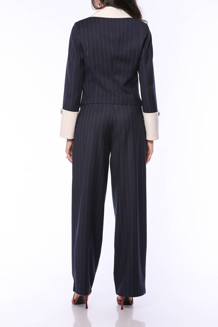 YVN TWILIHT GROWN BLAZER WITH POINTED COLLAR - Fashion Roots