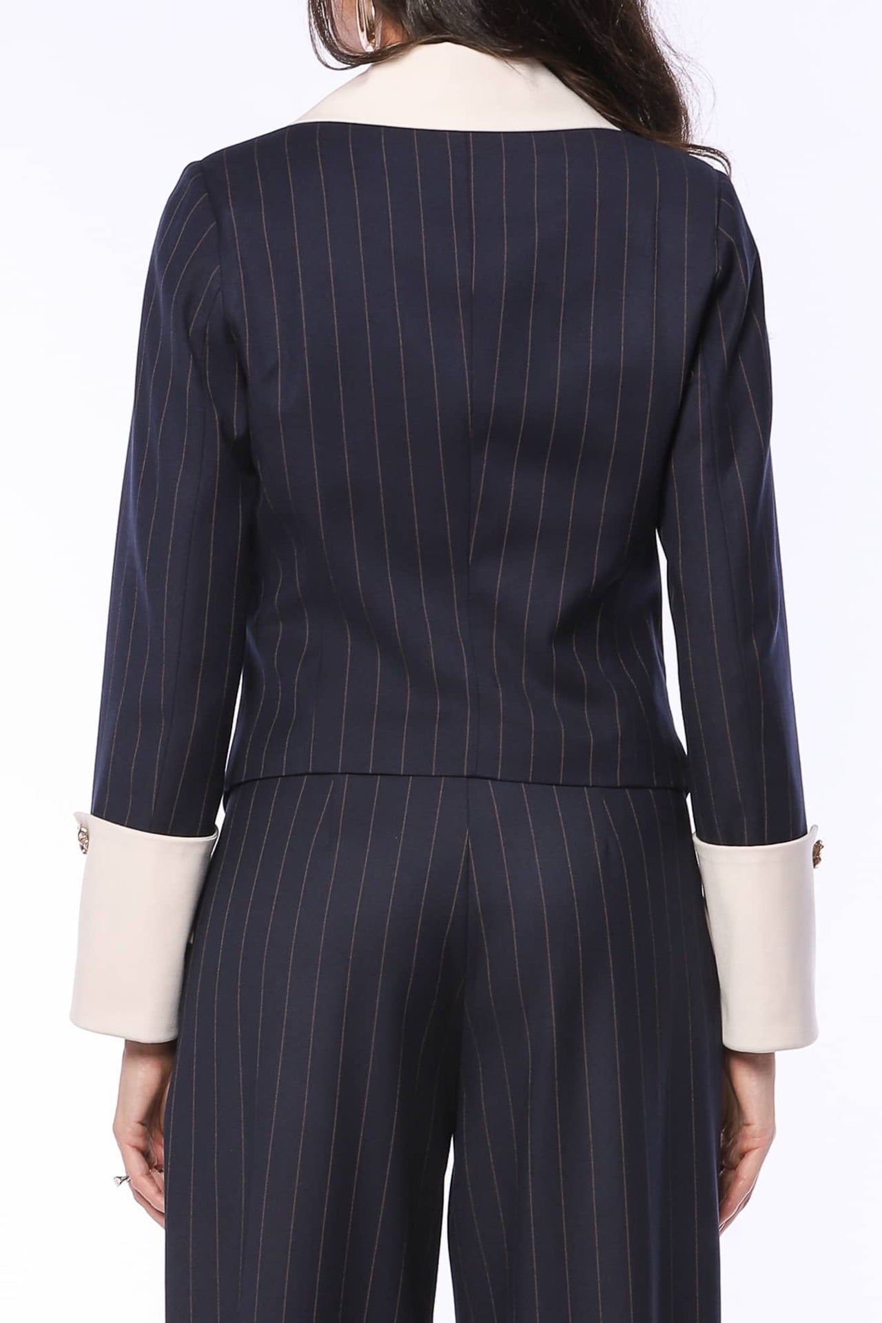 YVN TWILIHT GROWN BLAZER WITH POINTED COLLAR