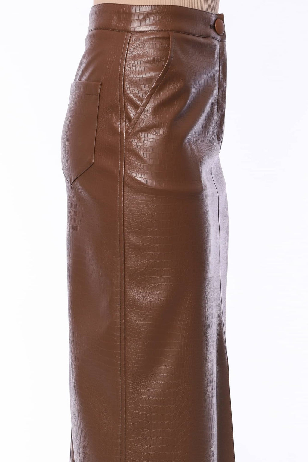 JUPE MIDI YVN TABACCO