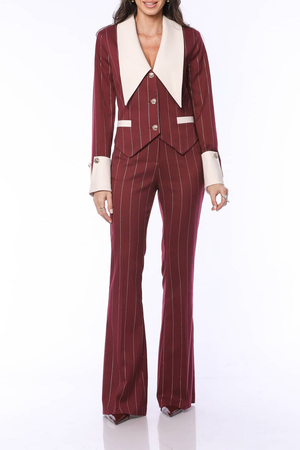 Blazer rayé YVN Power Move