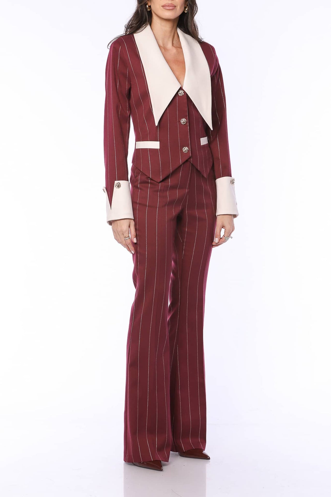 Blazer rayé YVN Power Move