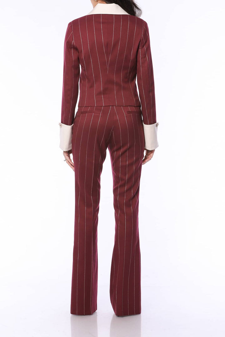 YVN Power Move Striped Blazer - Fashion Roots