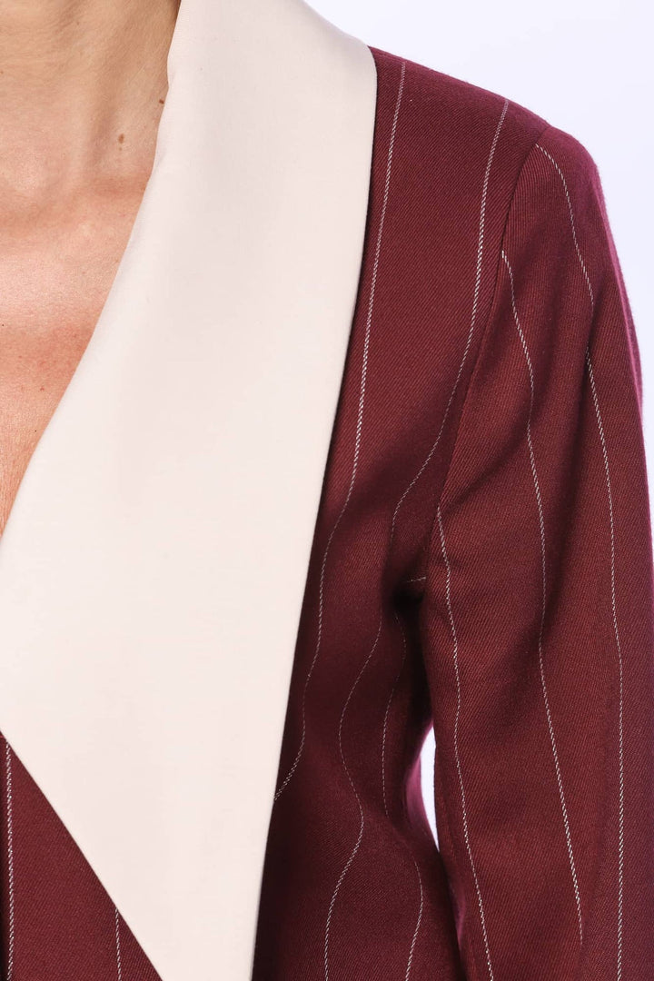 YVN Power Move Striped Blazer - Fashion Roots