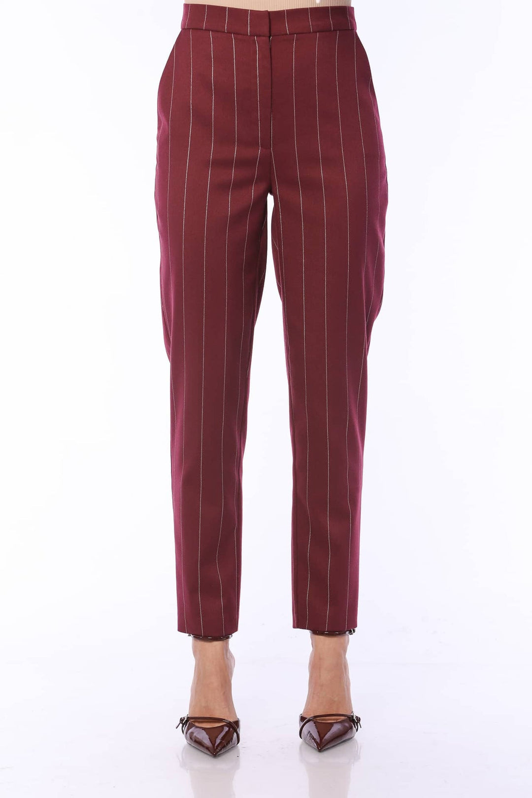 Sophisticated Straight Striped Pants - Fashion Roots