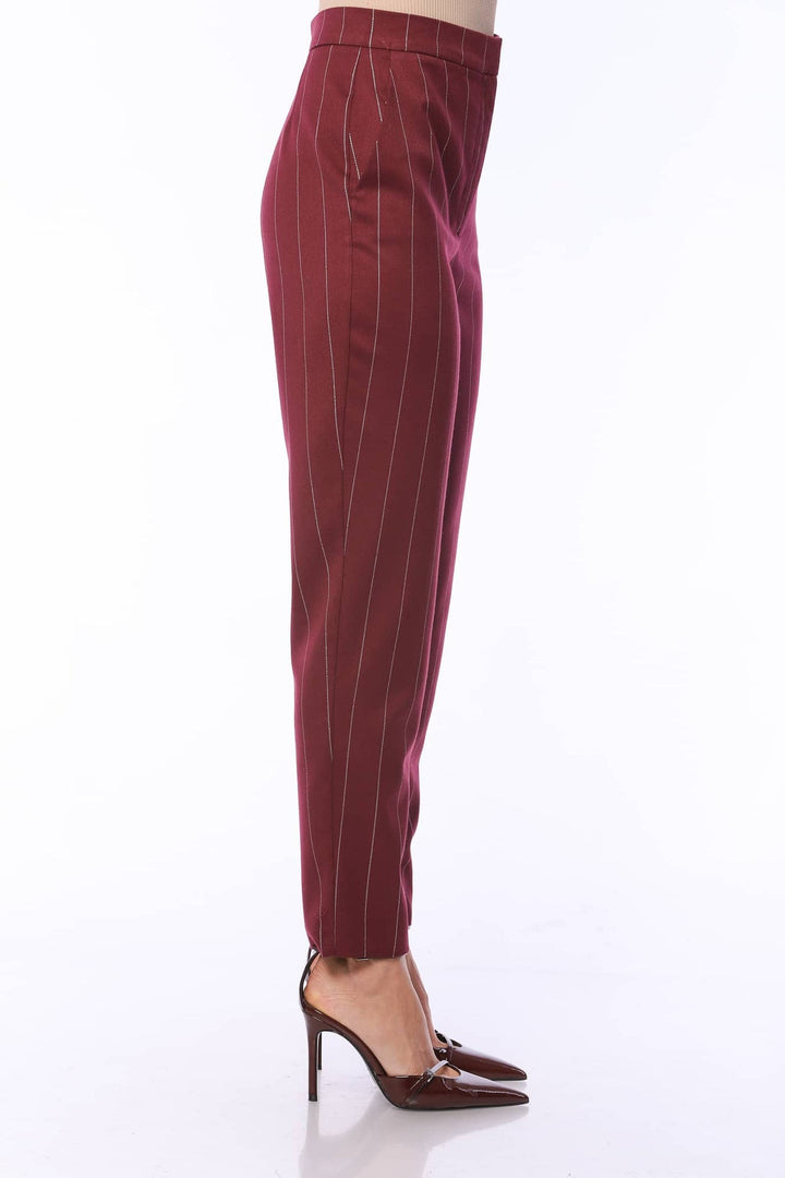 Sophisticated Straight Striped Pants - Fashion Roots
