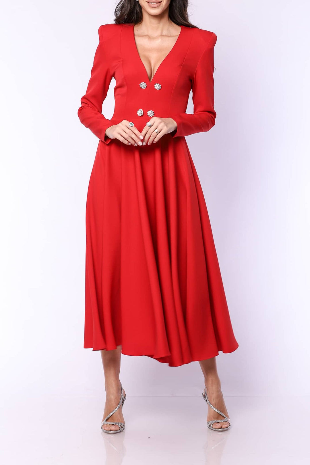 YVN ELEGANCE IN MOTION MIDI DRESS - Fashion Roots