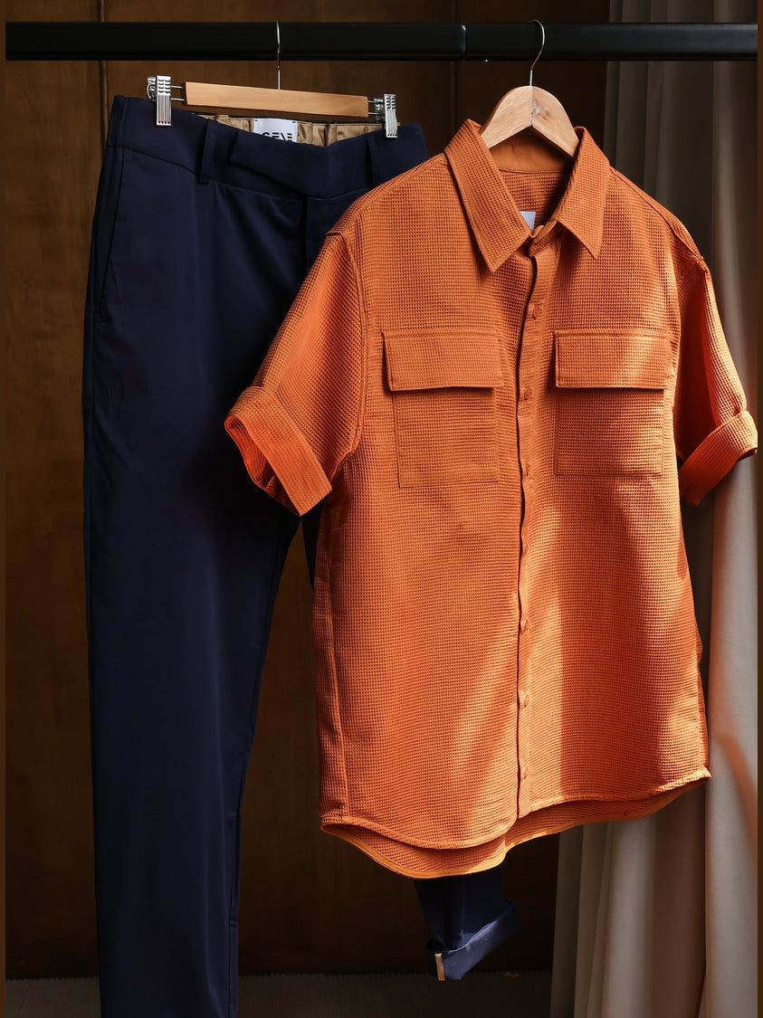 GENE - Cruz Short Sleeve Cotton shirt - Fashion Roots