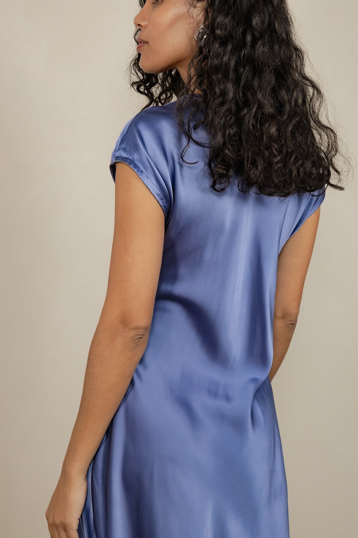 CHLOE BIAS-CUT SILK DRESS