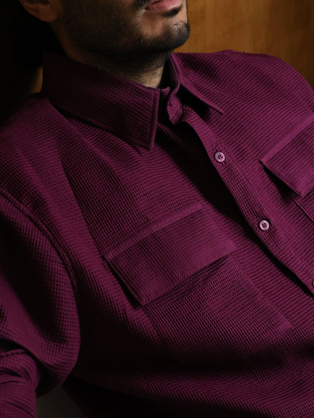 GENE - The Cove Cotton Pique Shirt - Fashion Roots