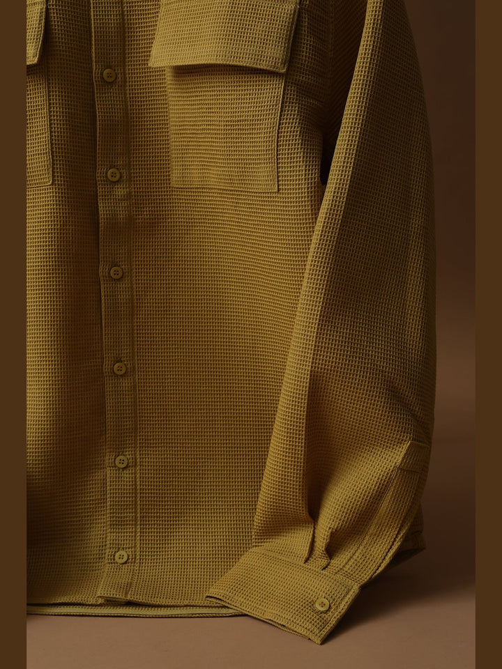 GENE - The Cove Cotton Pique Shirt - Fashion Roots