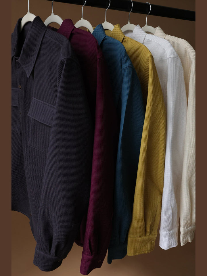 GENE - The Cove Cotton Pique Shirt - Fashion Roots