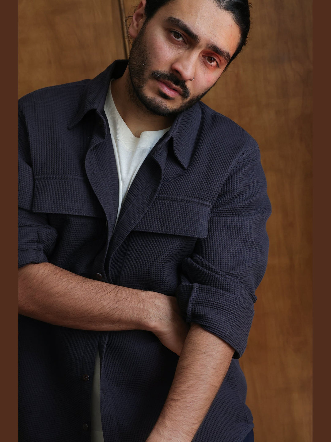 GENE - The Cove Cotton Pique Shirt - Fashion Roots