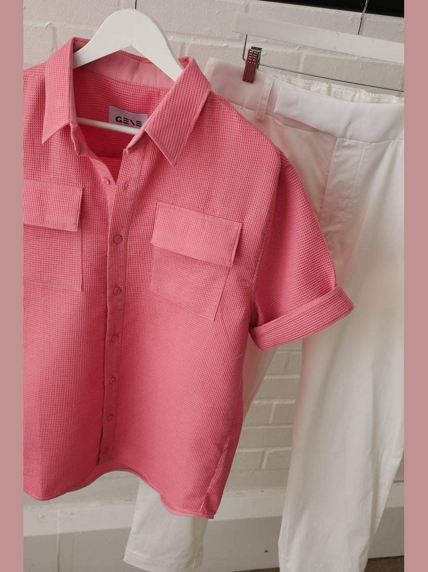 GENE - Cruz Short Sleeve Cotton shirt - Fashion Roots