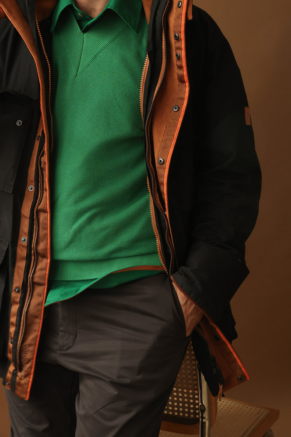 Fern Frame V-Neck Sweater