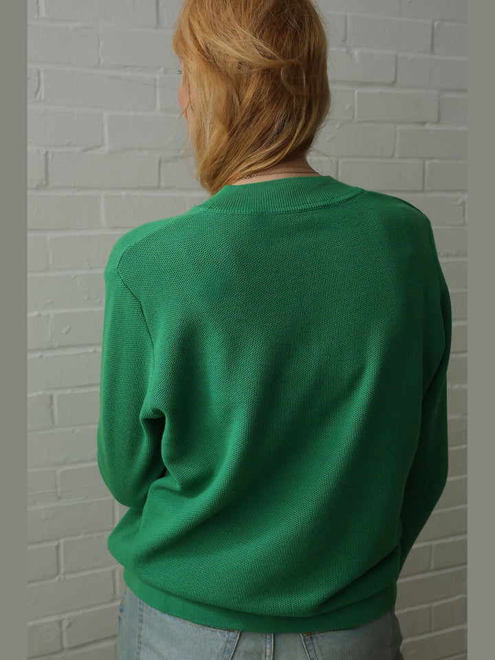 GENE - Fern Frame V-Neck Sweater - Fashion Roots