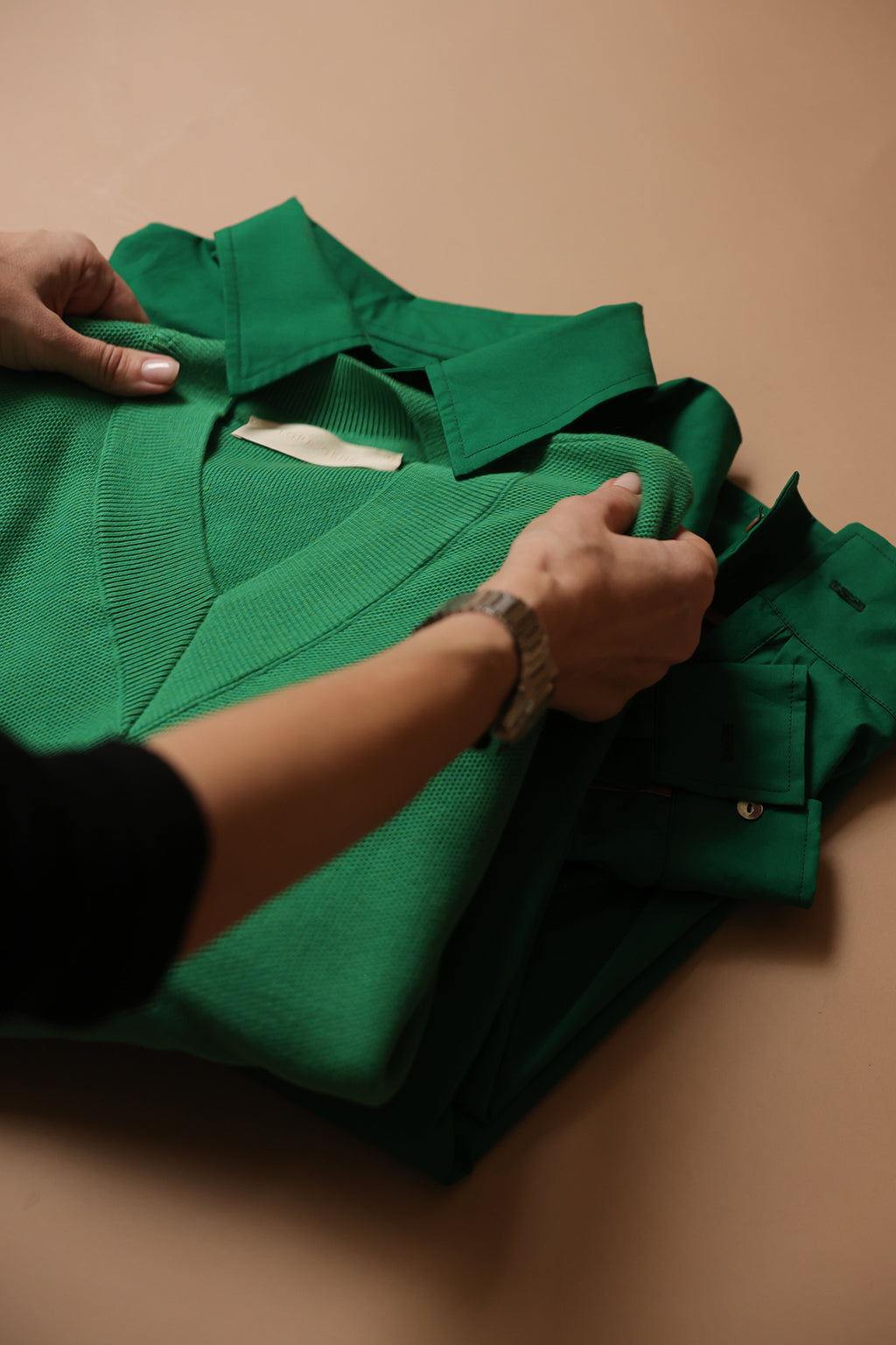 Fern Frame V-Neck Sweater