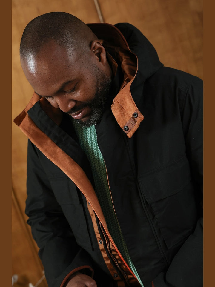 GENE - Hawthorn Parka in black - Fashion Roots
