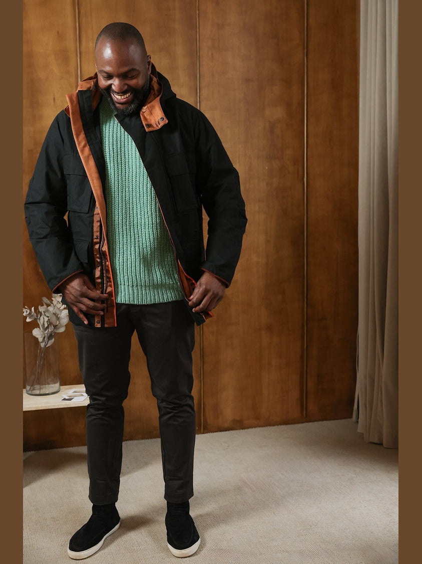 GENE - Hawthorn Parka in black - Fashion Roots