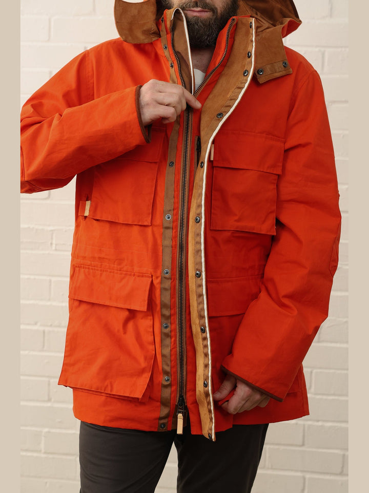 GENE - The Hawthorn Parka in burnt orange - Fashion Roots