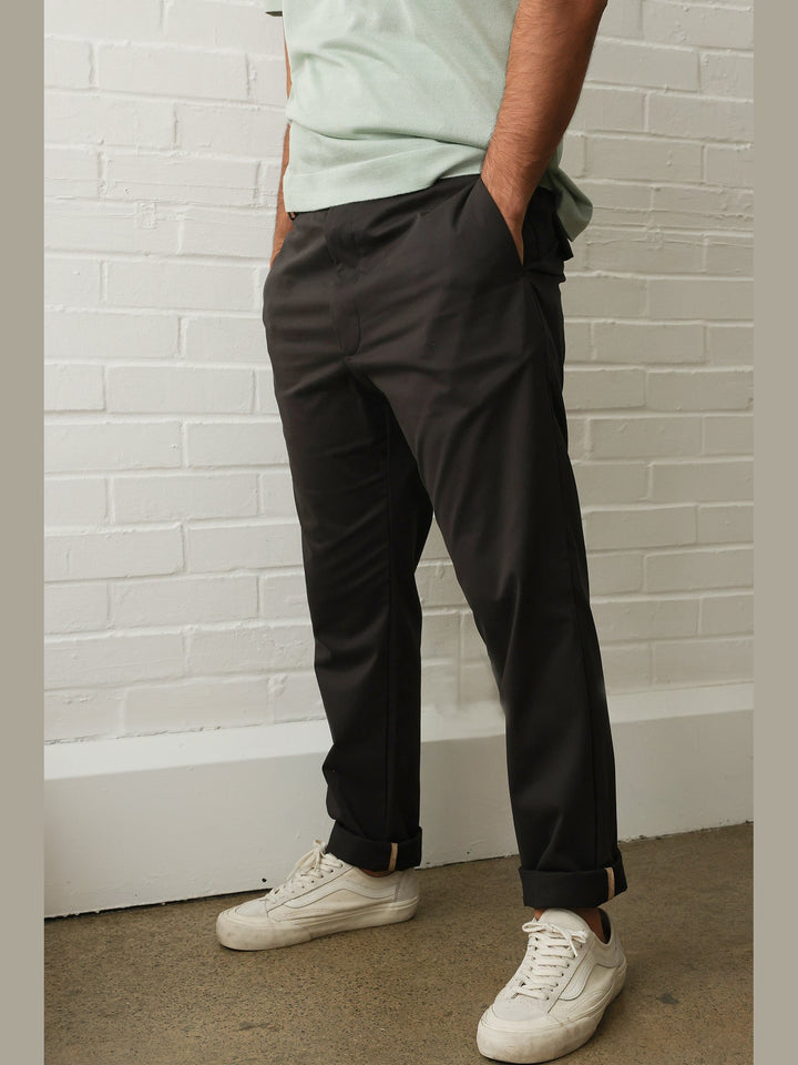 GENE - The Onyx Jude Cotton Trouser - Fashion Roots