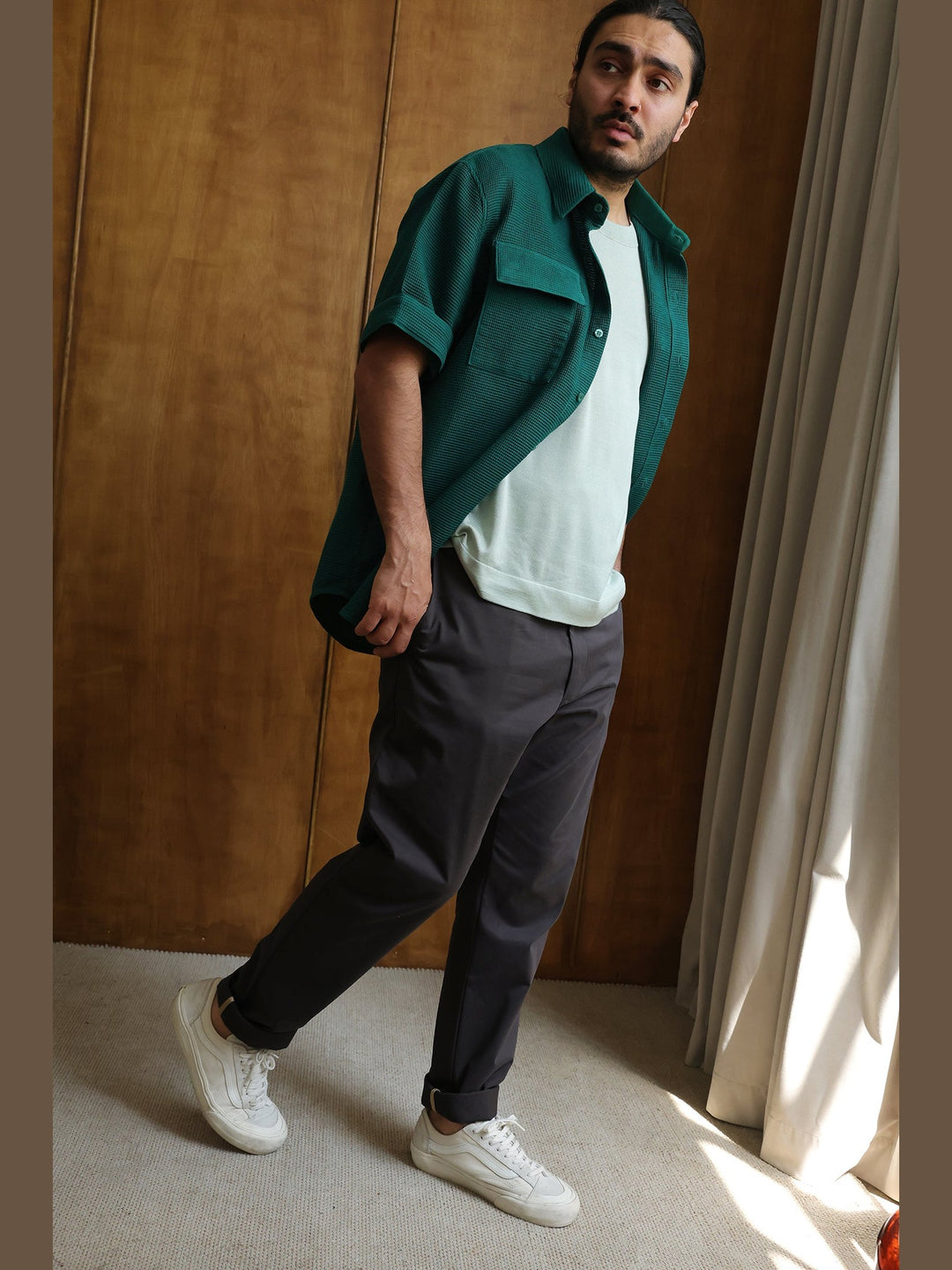 GENE - The Onyx Jude Cotton Trouser - Fashion Roots