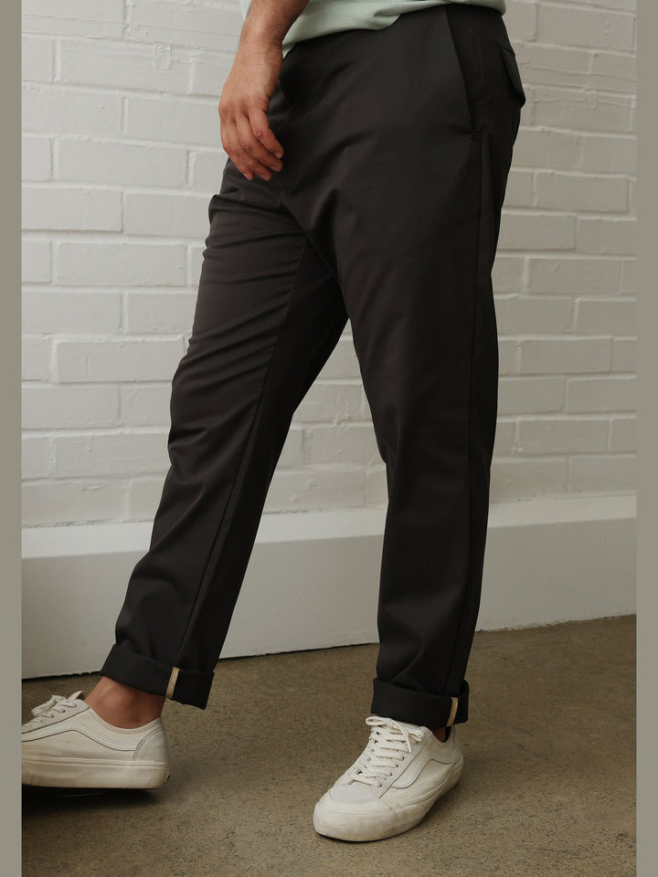 GENE - The Onyx Jude Cotton Trouser - Fashion Roots