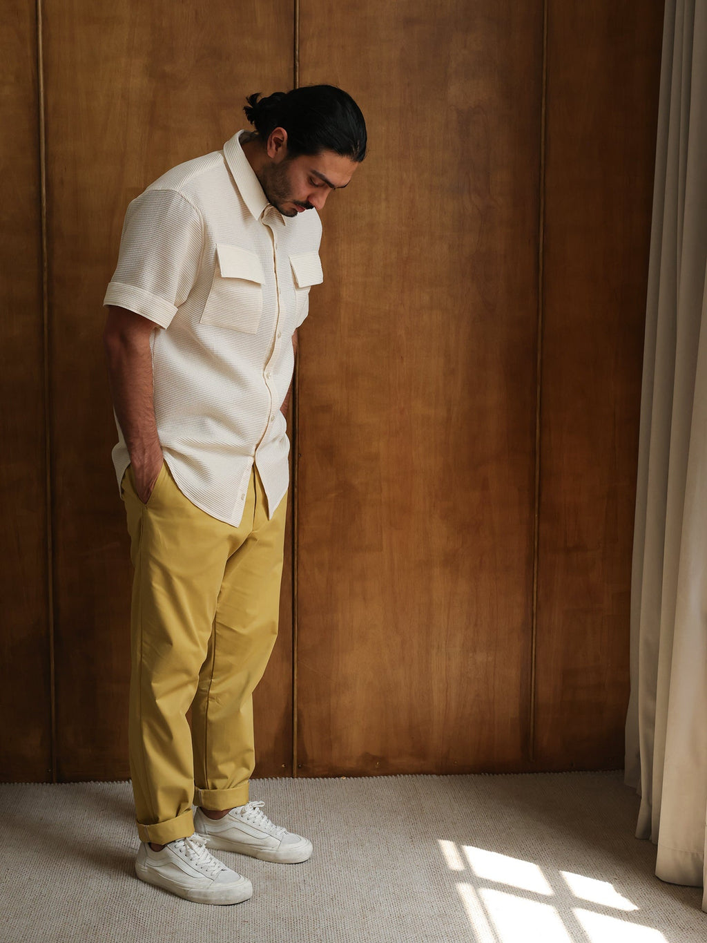 GENE - Miel  Jude Cotton Trousers - Fashion Roots
