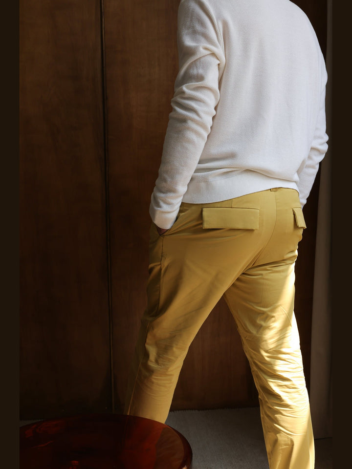 GENE - Miel  Jude Cotton Trousers - Fashion Roots