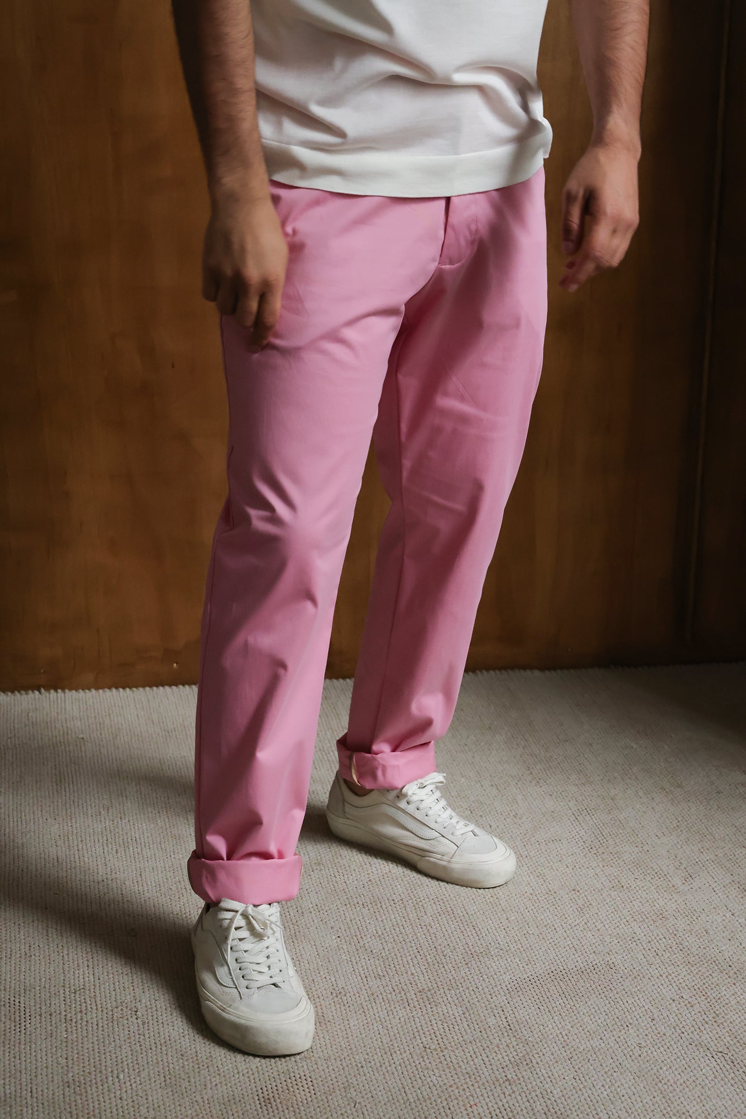 Pink Jude Cotton Trousers